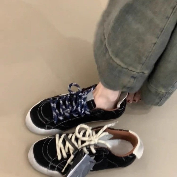 Women's Version Retro Simple Distressed Star Little Dirty Fashion Women's Casual Shoes