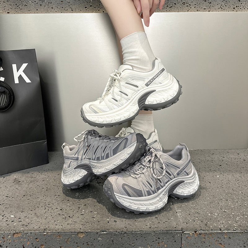 Women's European Goods Platform Dad Spring Small Mesh Women's Sports Shoes