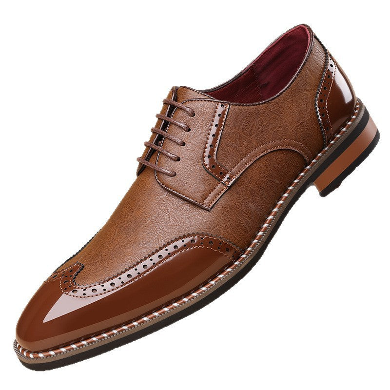 Charming Men's Comfortable Breathable Trendy Pointed Men's Business Leather Shoes