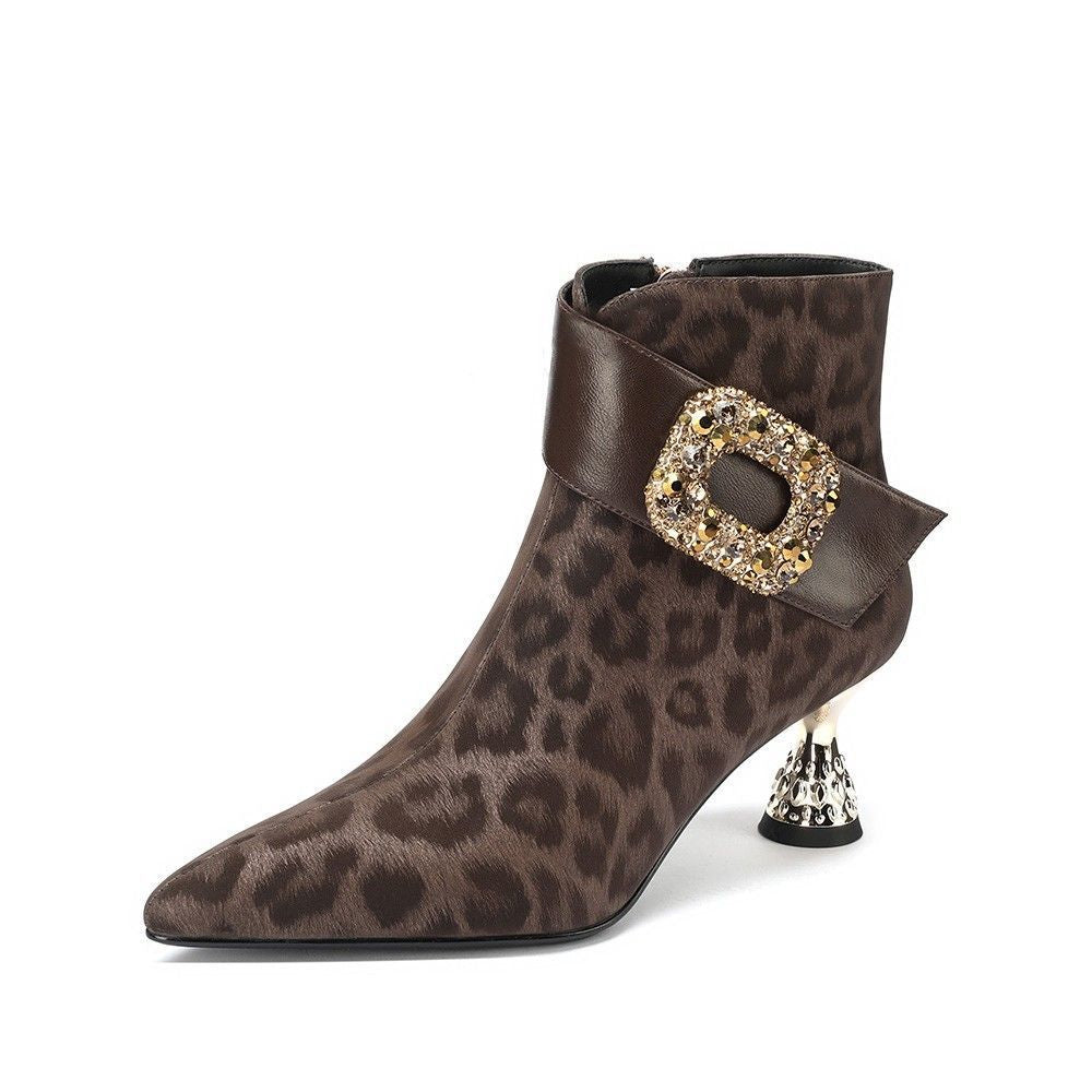 Women's Side Zipper High-grade Elegant Comfortable Short Women's Leather Boots