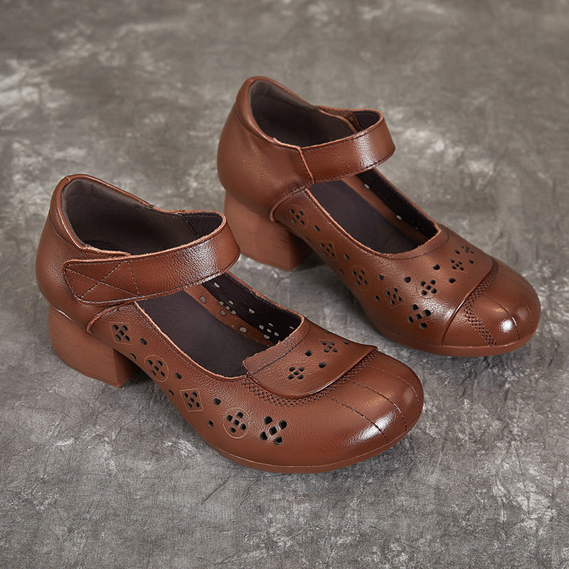 Women's Spring Hole Chunky Soft Sole Breathable Sandals