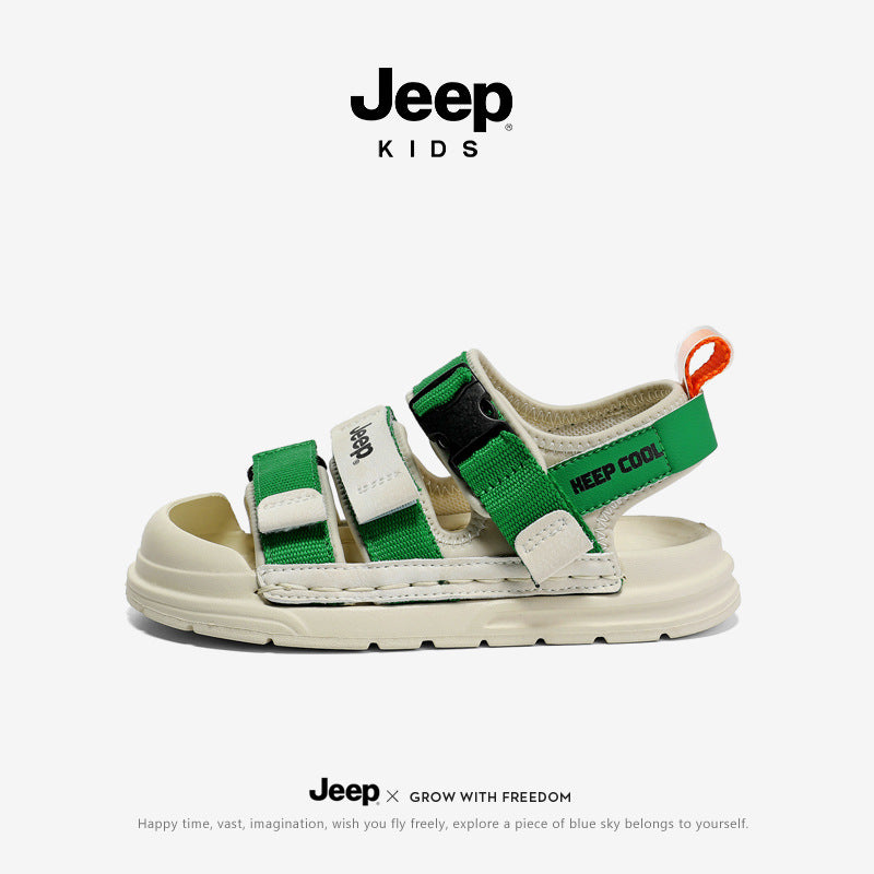 Children's Toe Summer Velcro Soft Bottom Boy Kid's Sandals