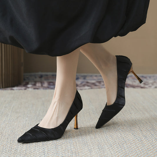 Women's Pointed Stiletto Design Sense Pumps Delicate Women's Fashion Shoes