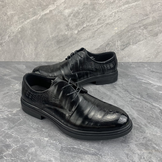 Men's Fashion British Lace Up Business Formal Leather Shoes