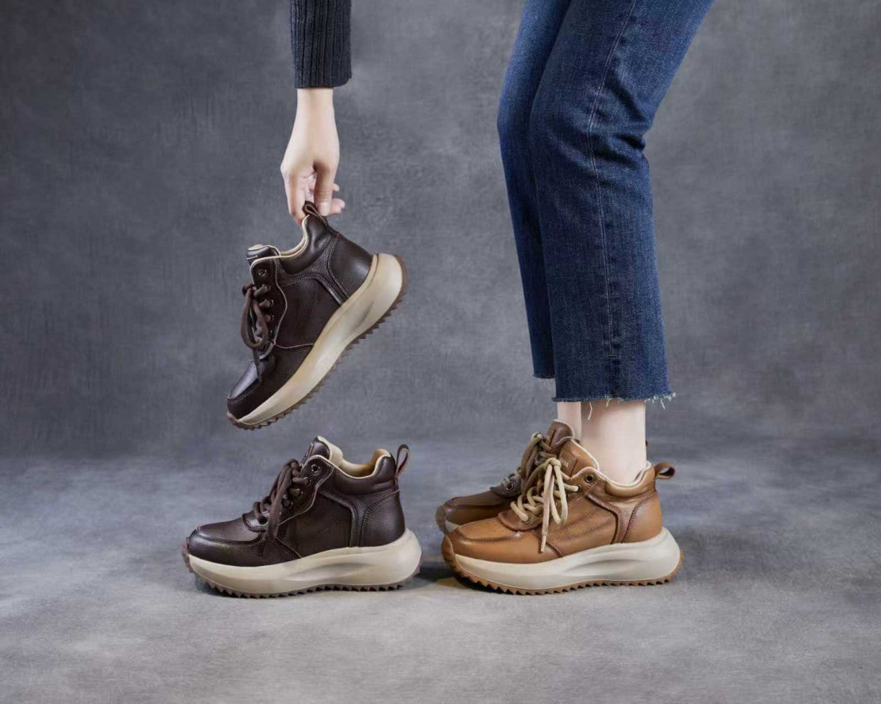 Women's With Thick Sole High Foam Veet Lining Men's Shoes