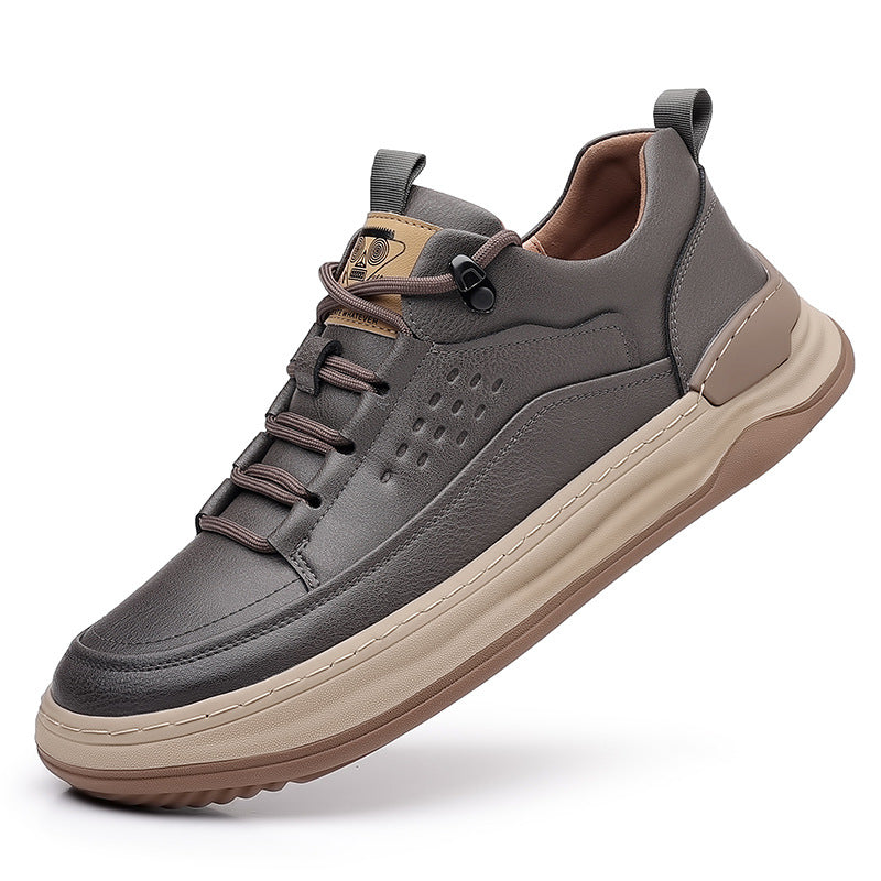 Men's Thick-soled Trend Outdoor Sports Board Leather Shoes