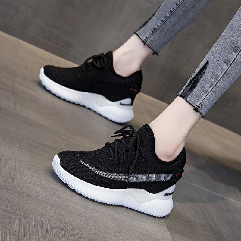 Unique Women's Breathable Height Increasing Insole Women's Casual Shoes