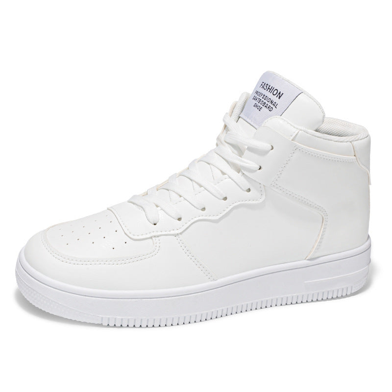 Men's White Autumn Breathable Male Trendy Platform Sneakers