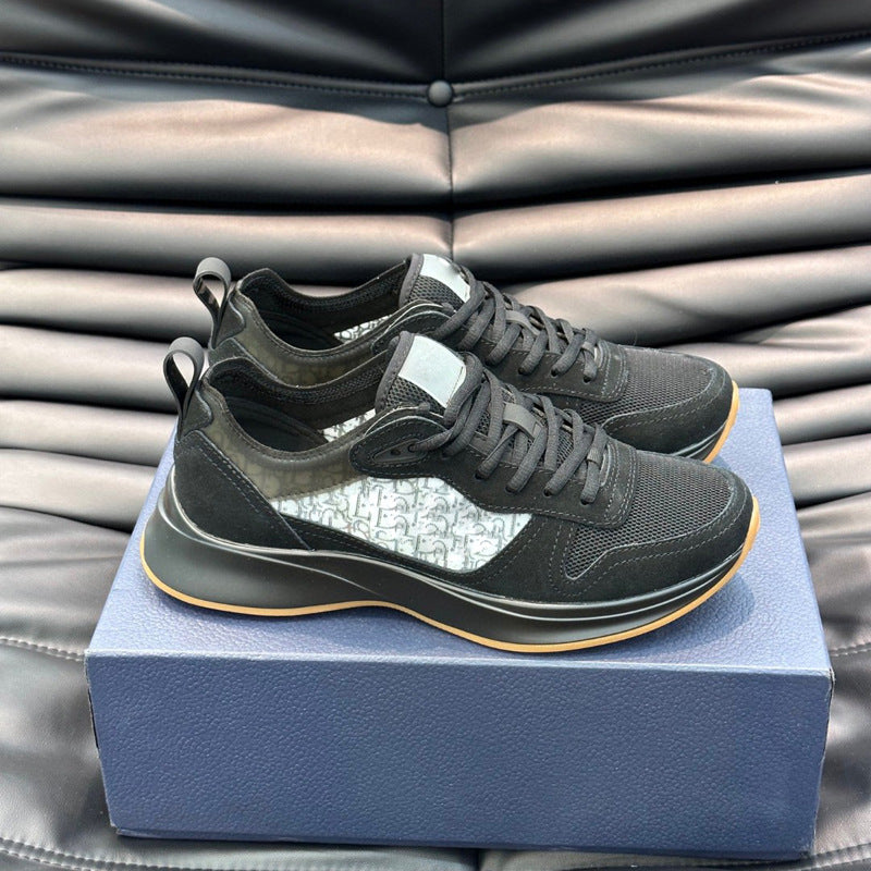 Men's Luxury Ornament Sports Platform Lightweight Shock Sneakers