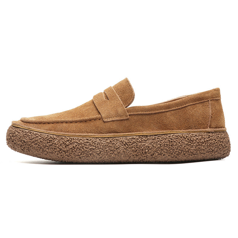 Retro Suede Spring Fashionable Green Comfortable Casual Shoes