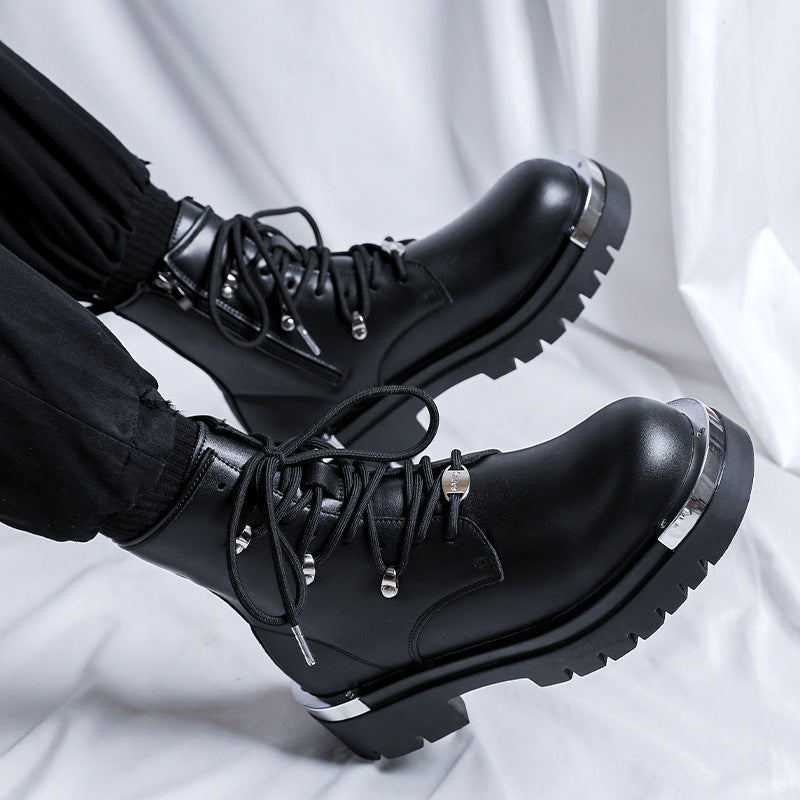 Trendy High Top Retro British Style Boots