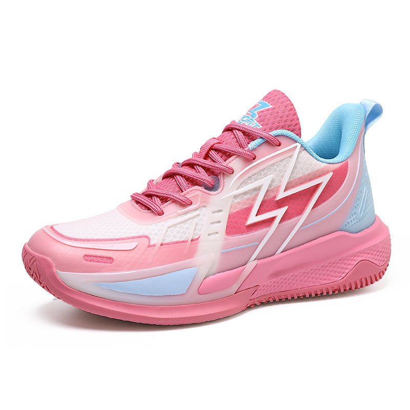 Women's & Men's For Korean Style Fashionable Mesh Breathable Basketball Luminous Shock Men's Sports Shoes