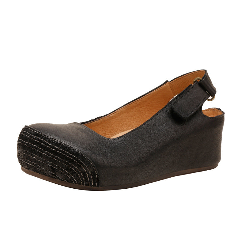 Women's Round Toe Comfortable Low-cut Slip-on Soft Sandals