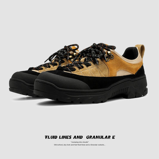 Women's & Men's Bottom Outdoor Hiking Height Increasing Short Face Casual Shoes