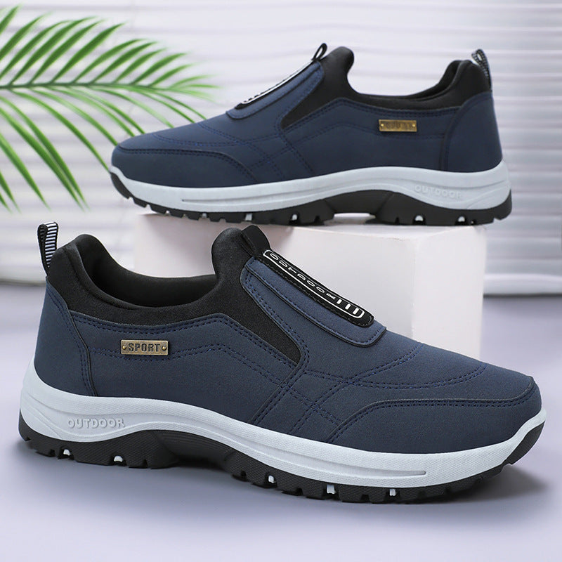 Men's Plus Size Autumn Breathable Feet Slip-on Casual Shoes