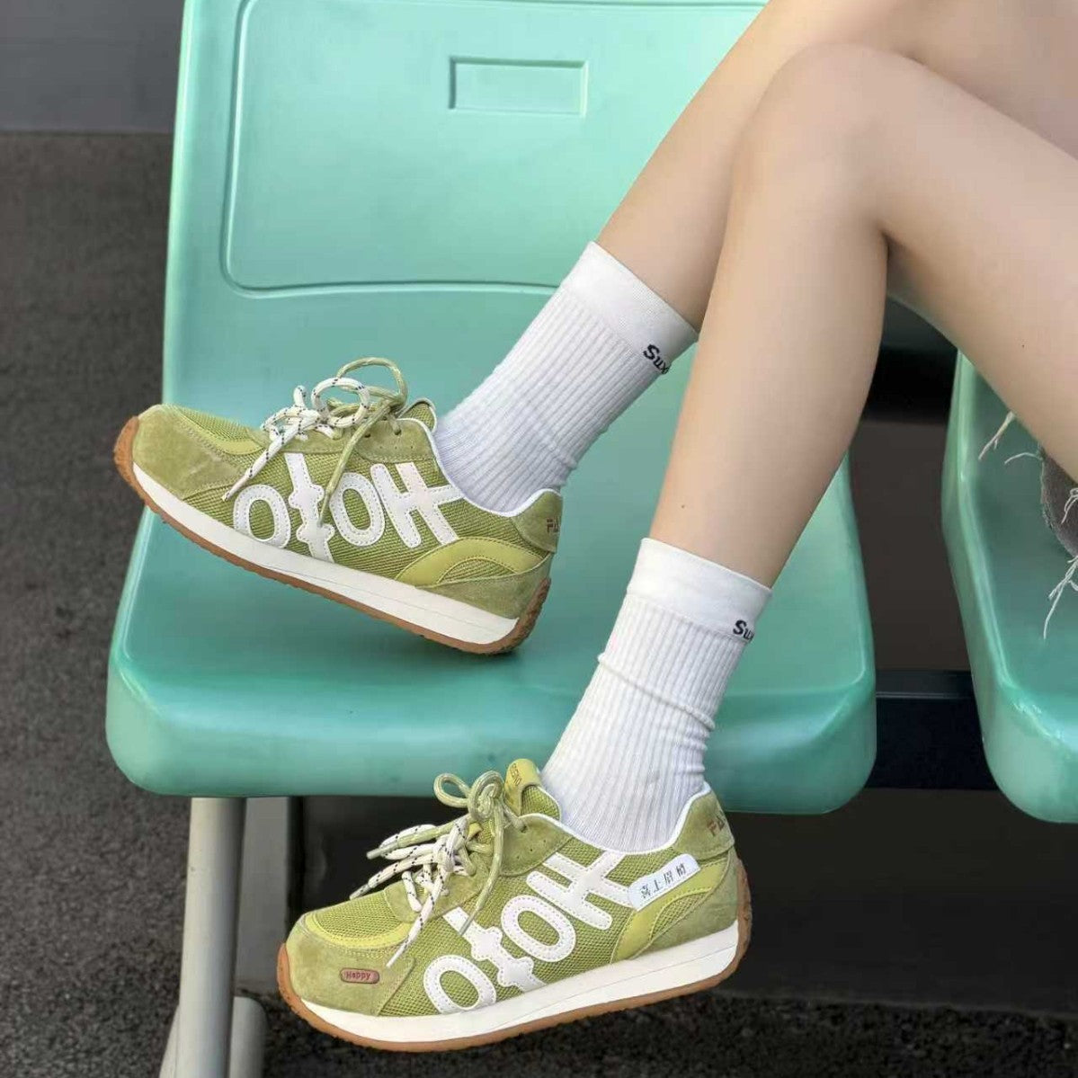 Women's Red German Training Korean Style Color Matching Women's Sports Shoes