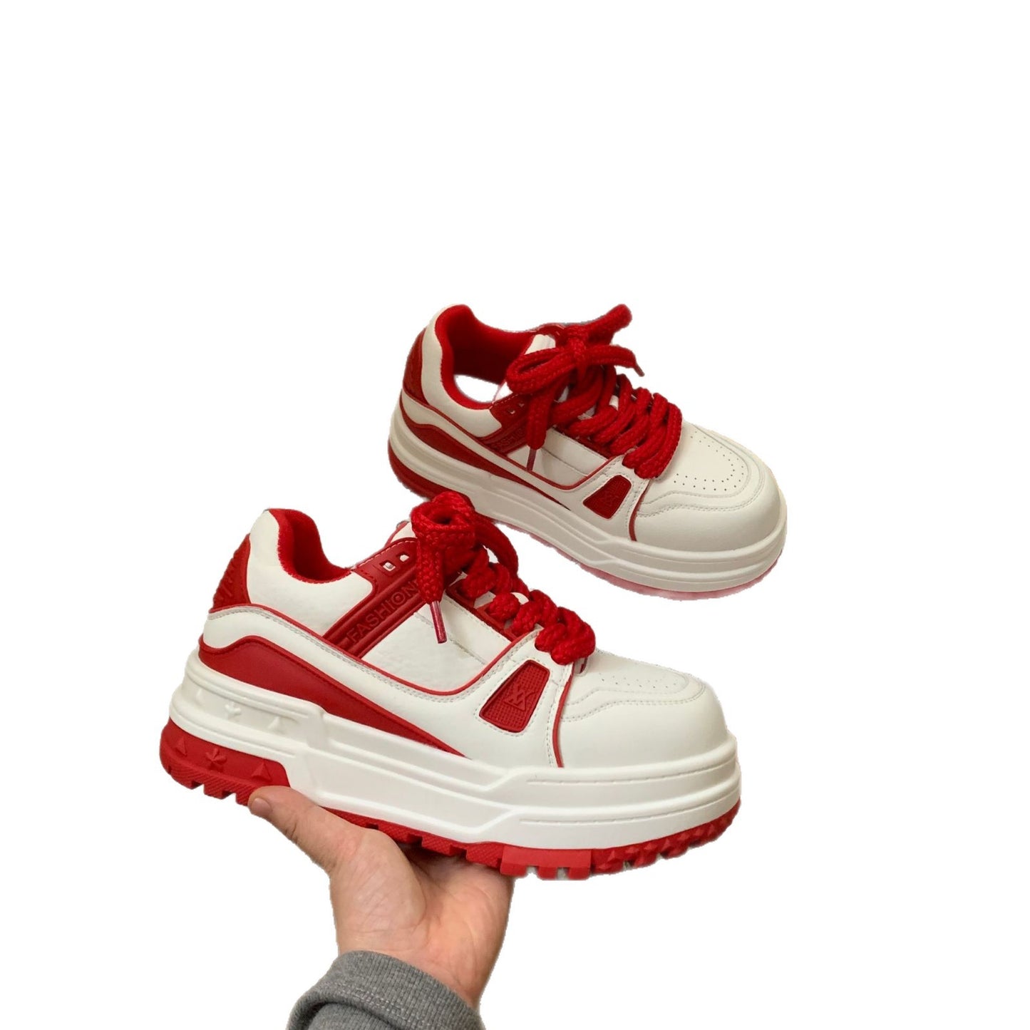 Women's Spring Small Heightened Easy Wear Color Women's Casual Shoes