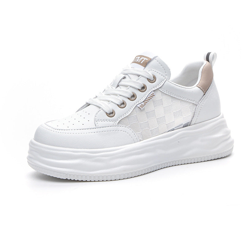 Women's Mesh Breathable White Summer Thin Platform Women's Casual Shoes