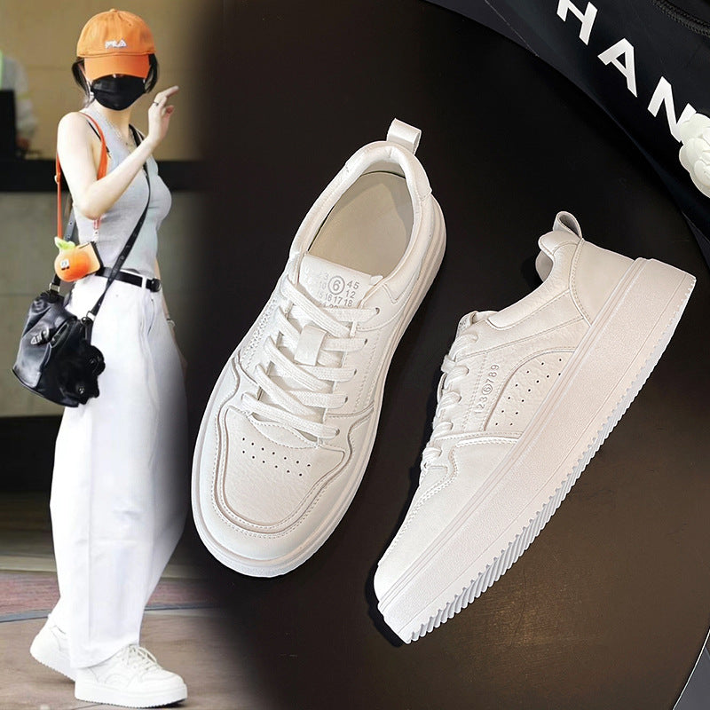 Women's White Spring Lightweight Soft Bottom Sneakers