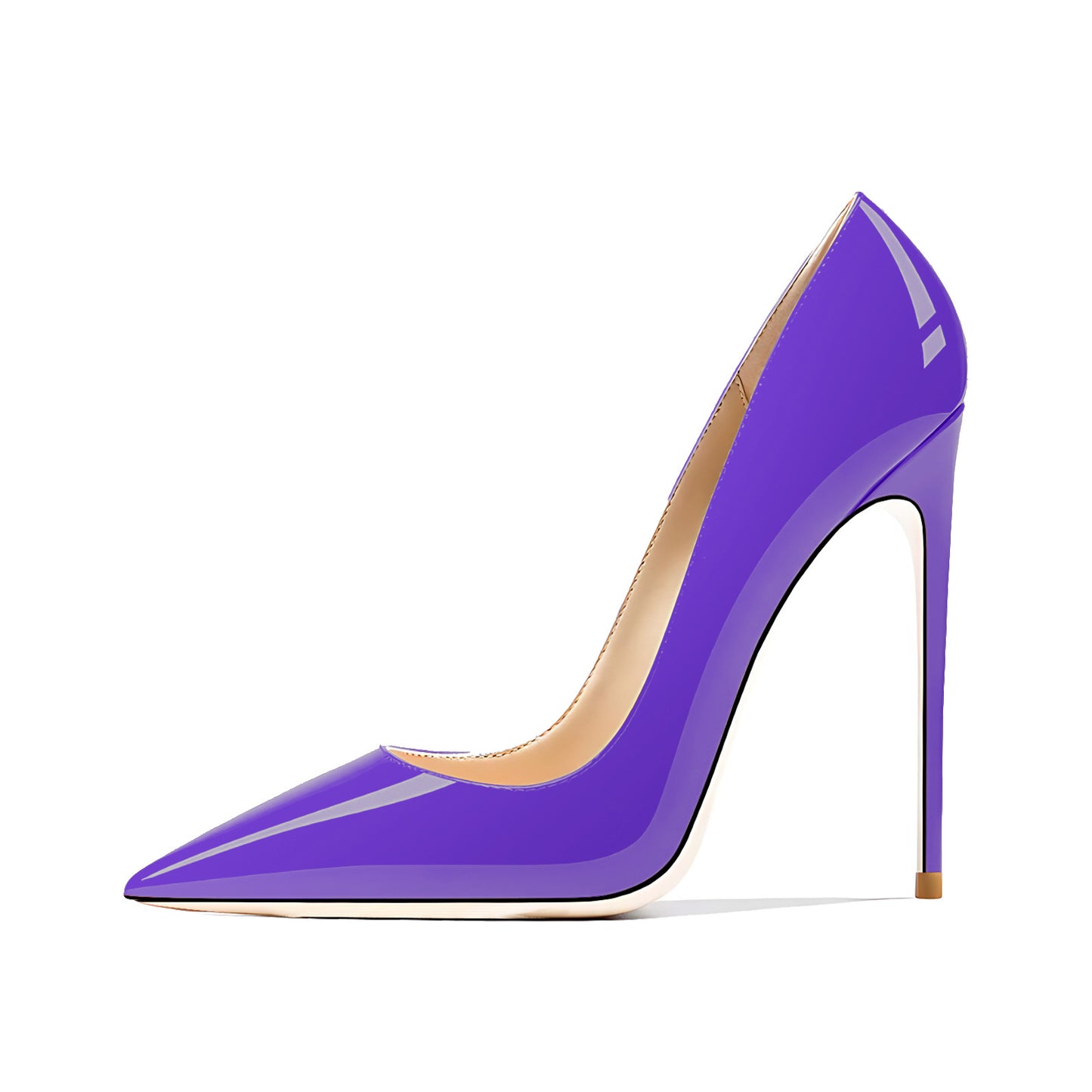 Upgraded Pointed Toe Shallow Mouth Patent Women's Fashion Shoes
