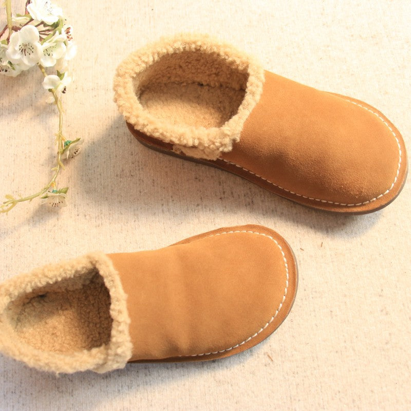 Women's Travel First Layer Cowhide Slip-on Lazy Women's Shoes