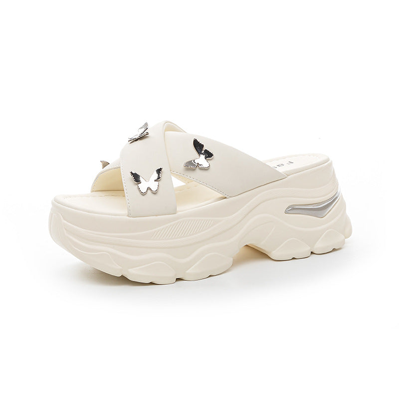 Women's High-rise Flip-flops Summer Outdoor Fashion Platform Slippers