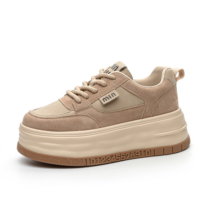 Women's Thick-soled Small Spring Platform Versatile Retro Sneakers