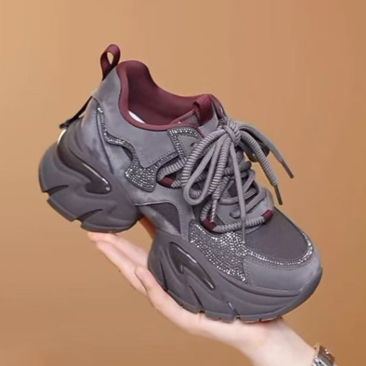 Women's Dad Female Platform Height Increasing Insole Women's Casual Shoes