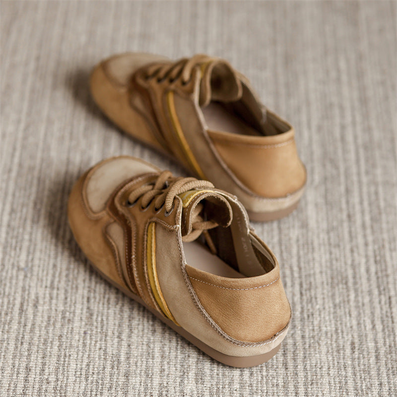 Women's Big Head Soft Bottom Wild Retro Women's Casual Shoes