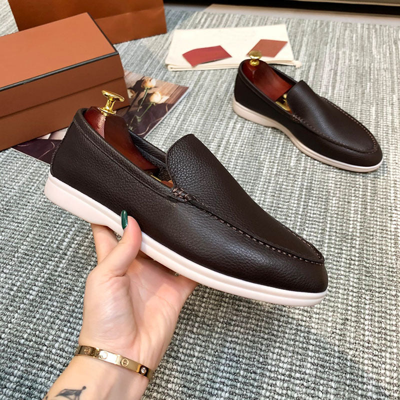 Men's Authentic Slip-on British Comfortable Flat Lovers Original Loafers/doug Shoes