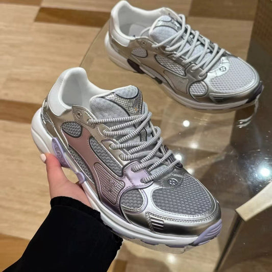 Sier Horn King Color Matching Female Running Couple Women's Sports Shoes
