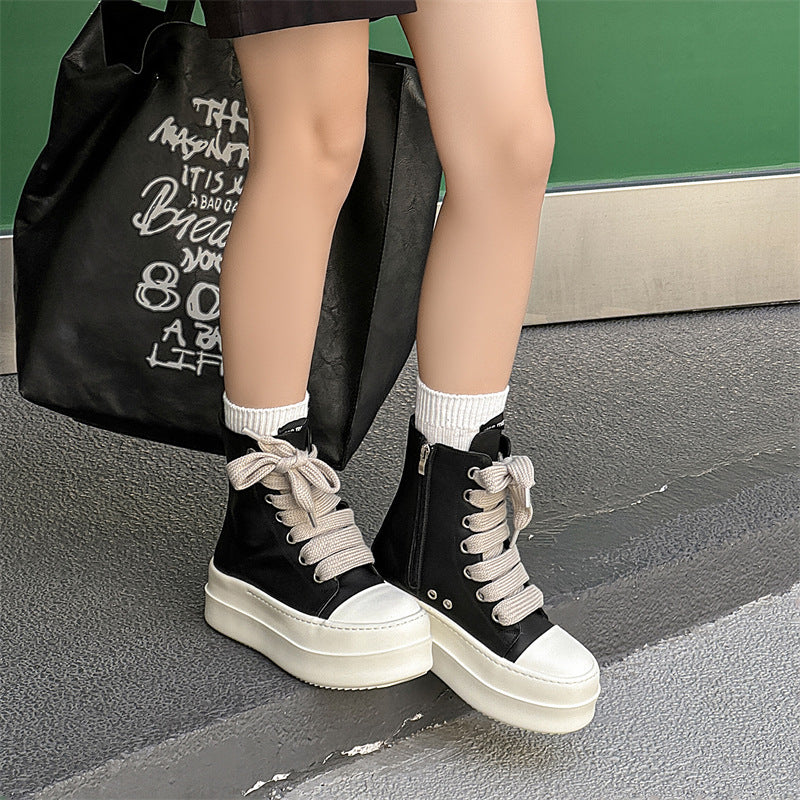 Women's & Men's American High Street Martin With Zipper Sneakers