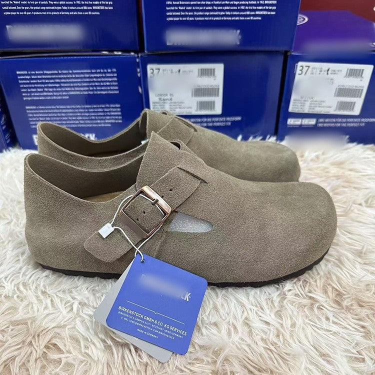 Women's & Men's Cowhide All-inclusive Suede Invisible Height Increasing Women's Casual Shoes