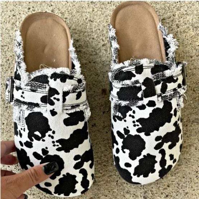 Women's Stylish Oversized Leopard Print Semi Casual Shoes