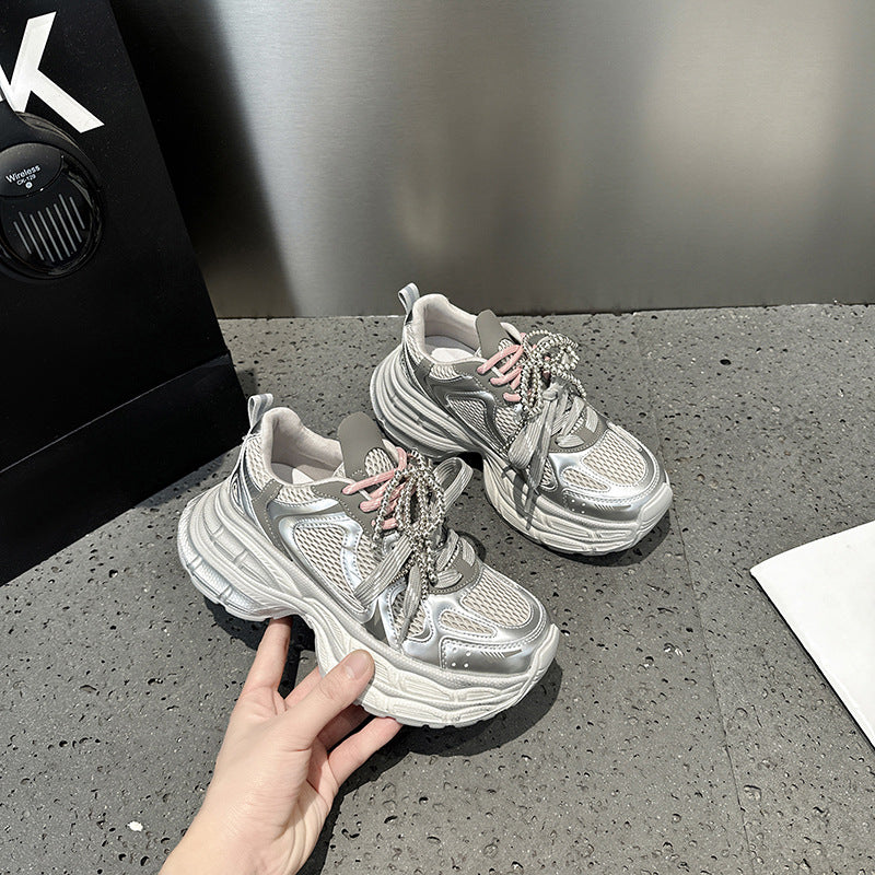 Women's Platform Dad Spring Korean Mesh Breathable Women's Sports Shoes