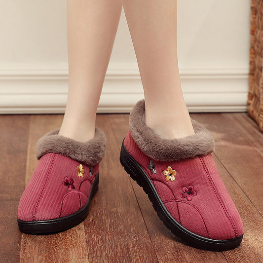 Soft Bottom Fleece Lined Padded Warm Slippers