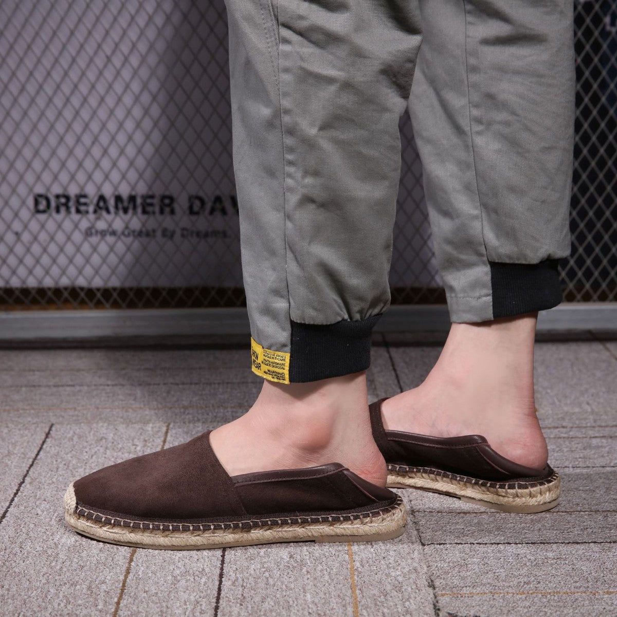 Men's Genuine Pumps Slip-on Matte Breathable Sweat Absorbing Heels