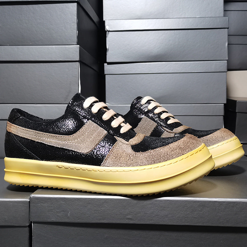 Men's Version Retro Distressed Big Hook Stitching Sneakers