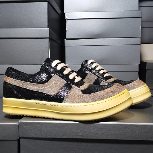 Men's Version Retro Distressed Big Hook Stitching Sneakers