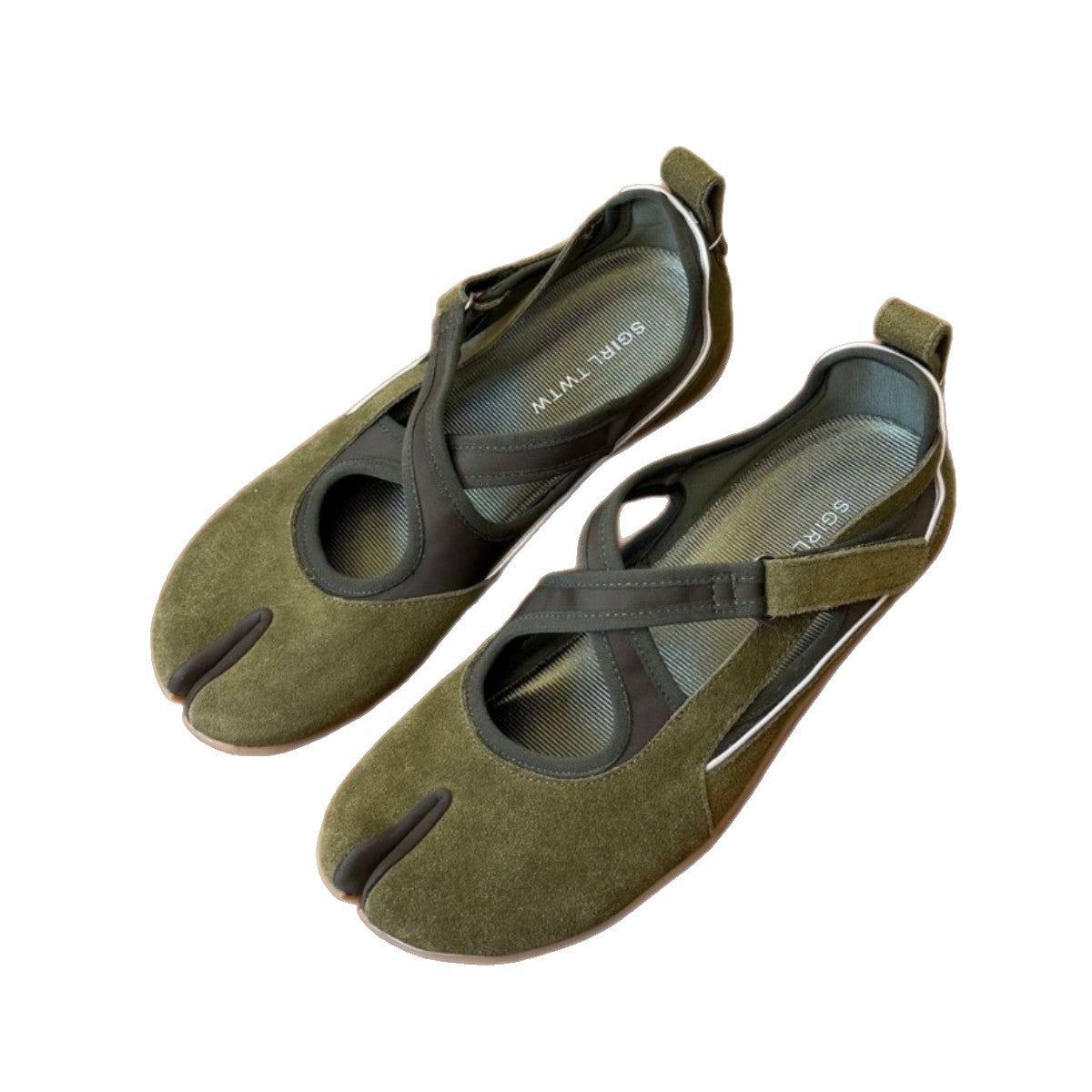 Women's Split Toe Mary Jane Flat Ballet Casual Shoes