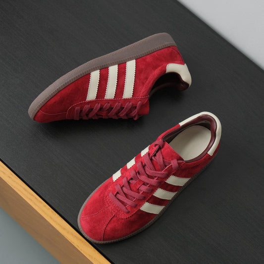 Retro Comfort German Training Red Genuine Sneakers
