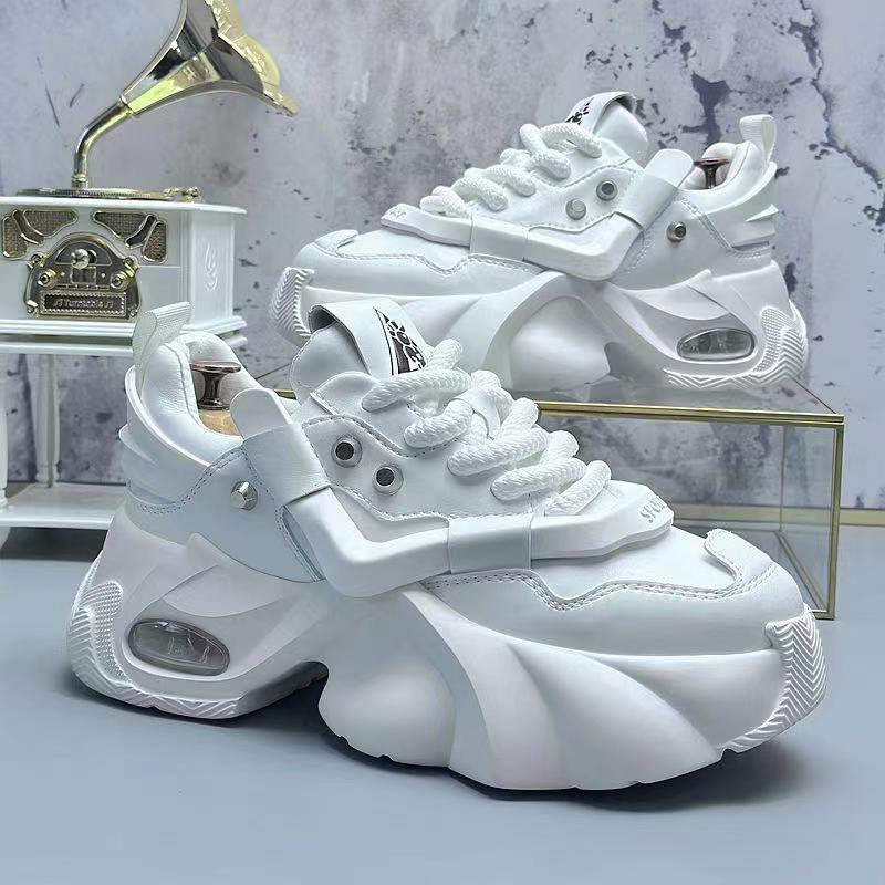 Men's Trendy White Versatile Sports Dad Casual Shoes