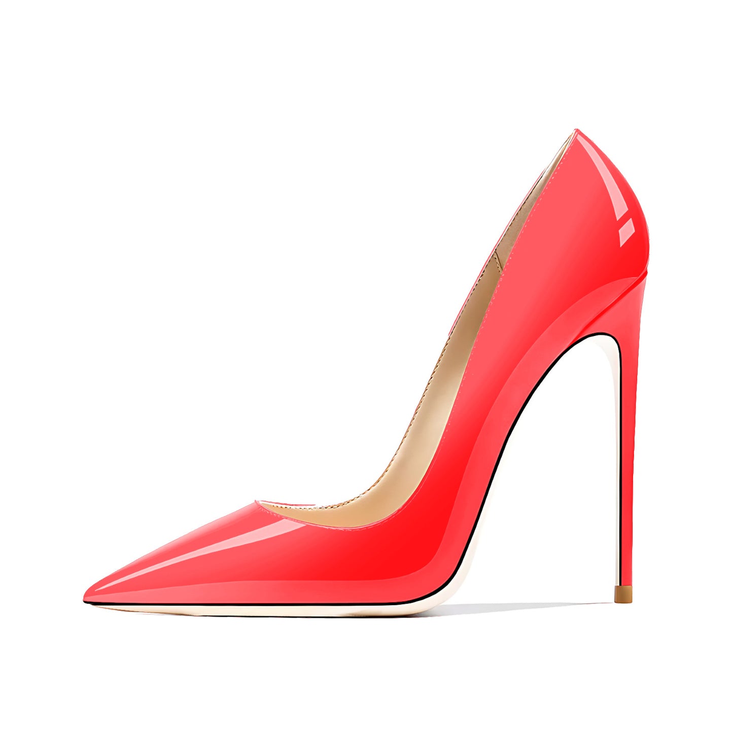 Upgraded Pointed Toe Shallow Mouth Patent Women's Fashion Shoes