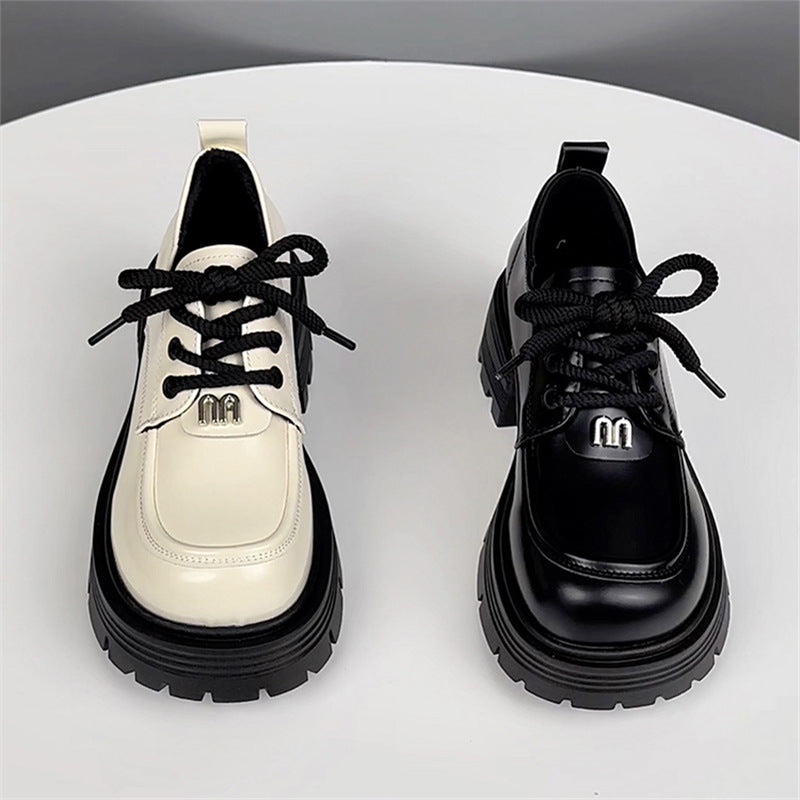 Women's Genuine Platform Spring British Style Small Loafers