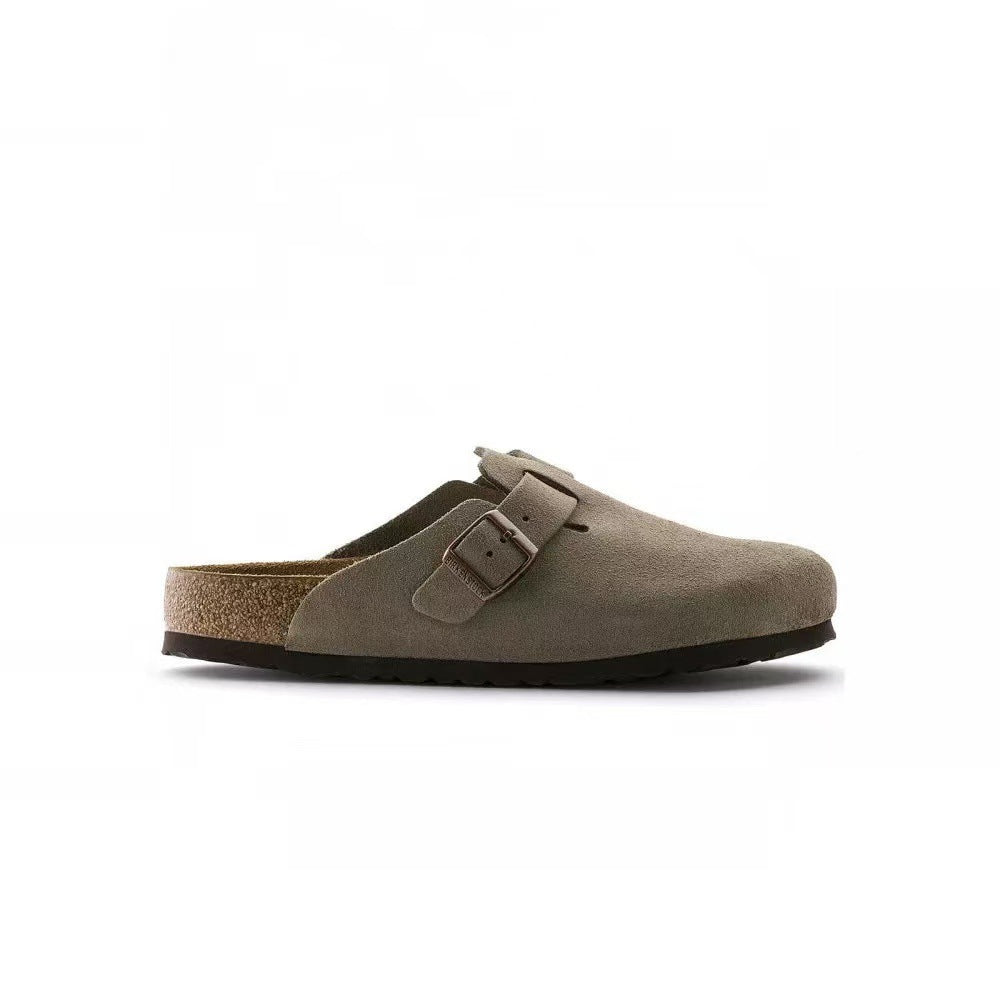 Women's & Men's Oak Closed Toe Flat Autumn Outer Thick-soles Slippers
