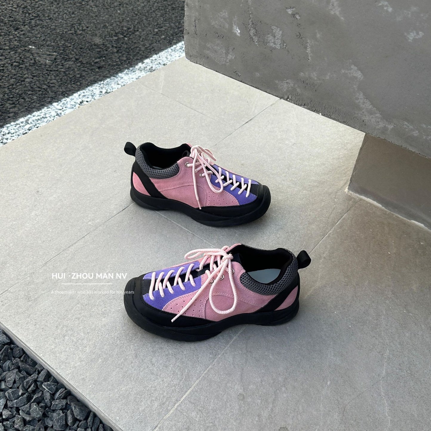 Women's Outdoor Retro Hiking Spring Platform Lightweight Women's Sports Shoes