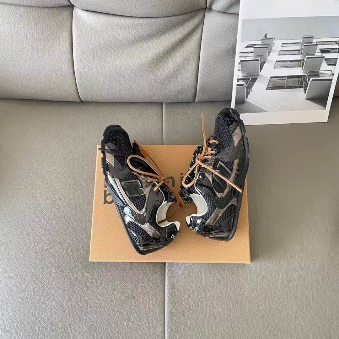 Women's Black White Genuine German Training Couple Women's Sports Shoes