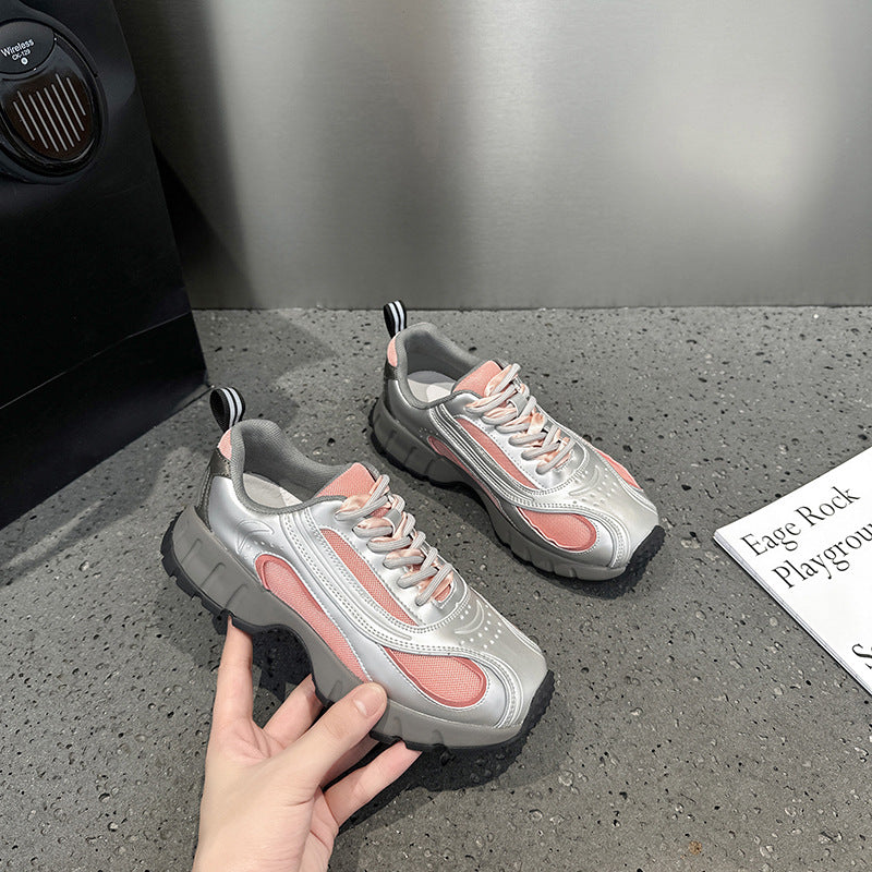 Women's Dad Design Platform Height Increasing Breathable Pumps Women's Sports Shoes