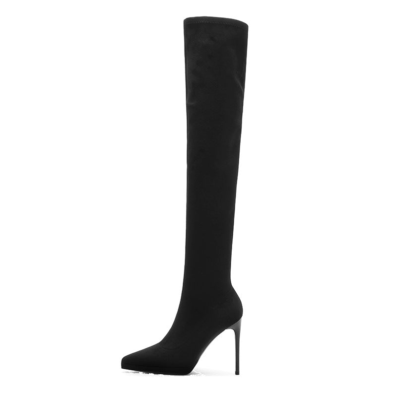 Toe Long Female Over The Knee Stretch Thin Boots