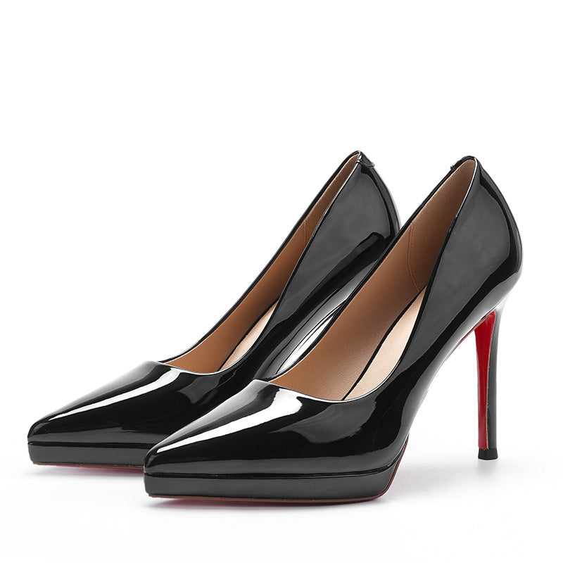 Women's Not Tired Feet Sexy Red Big Bottom Stiletto High Pointed Heels